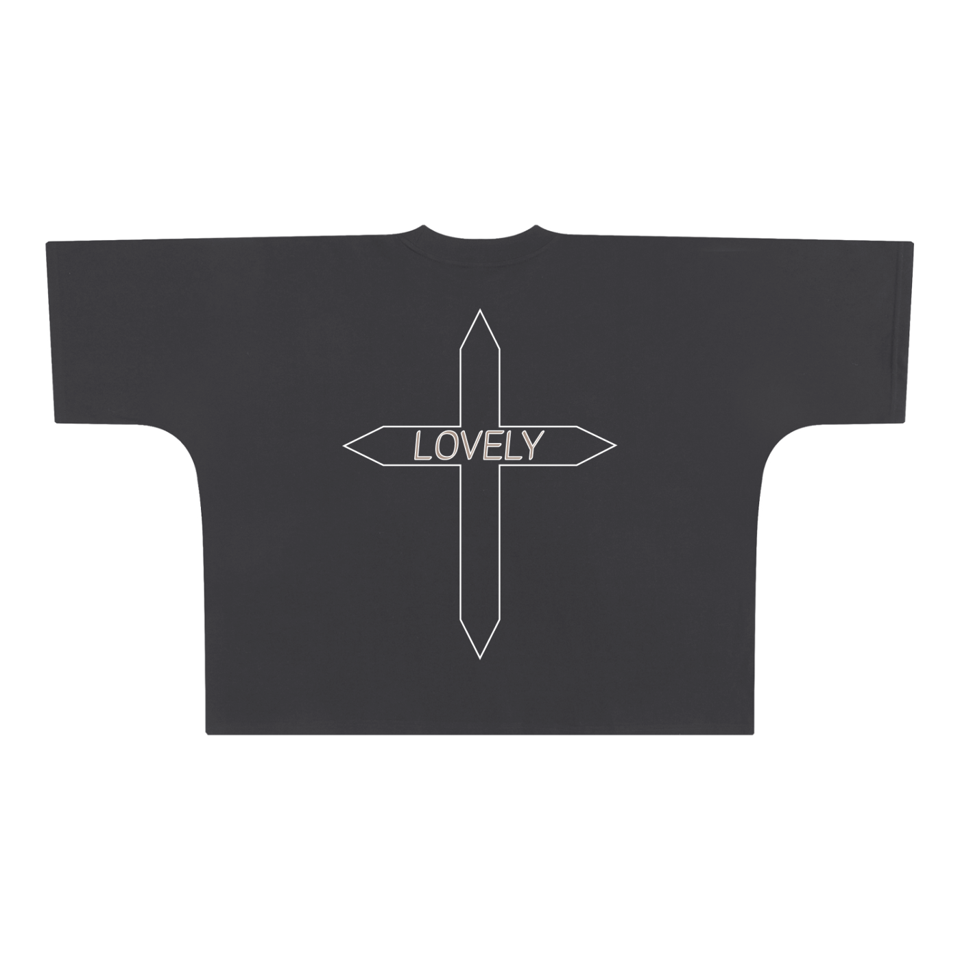 Gray Boxy Over-Sized Seamless Sleeve Tee