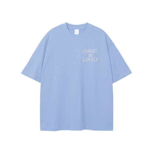 Baby Blue Christ Is Lovely Tee